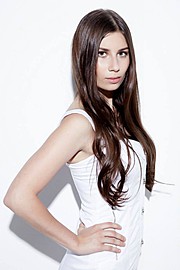 Karina Dunaeva model. Photoshoot of model Karina Dunaeva demonstrating Face Modeling.Face Modeling Photo #112676