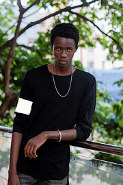 Kevin Kaunda professional male model. Photoshoot of model Kevin Kaunda demonstrating Face Modeling.Face Modeling Photo #240613