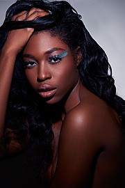 Kimberly Divad model. Photoshoot of model Kimberly Divad demonstrating Face Modeling.Face Modeling Photo #103906