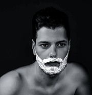 Kostas Marou model (μοντέλο). Photoshoot of model Kostas Marou demonstrating Face Modeling.Face Modeling Photo #203863