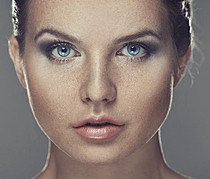 Kristina Yakimova model (модель). Photoshoot of model Kristina Yakimova demonstrating Face Modeling.Face Modeling Photo #102981