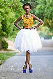 Lilian Mmbando model. Photoshoot of model Lilian Mmbando demonstrating Fashion Modeling.designer: Kali EleganceFashion Modeling Photo #186737