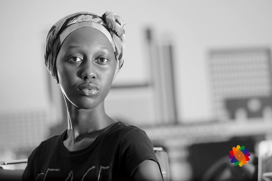 Lilian Mmbando model. Photoshoot of model Lilian Mmbando demonstrating Face Modeling.Face Modeling Photo #186743