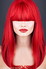 Lindsay Adler fashion photographer. Work by photographer Lindsay Adler demonstrating Portrait Photography.Red Hair,Hime CutPortrait Photography,Beauty Makeup Photo #54175