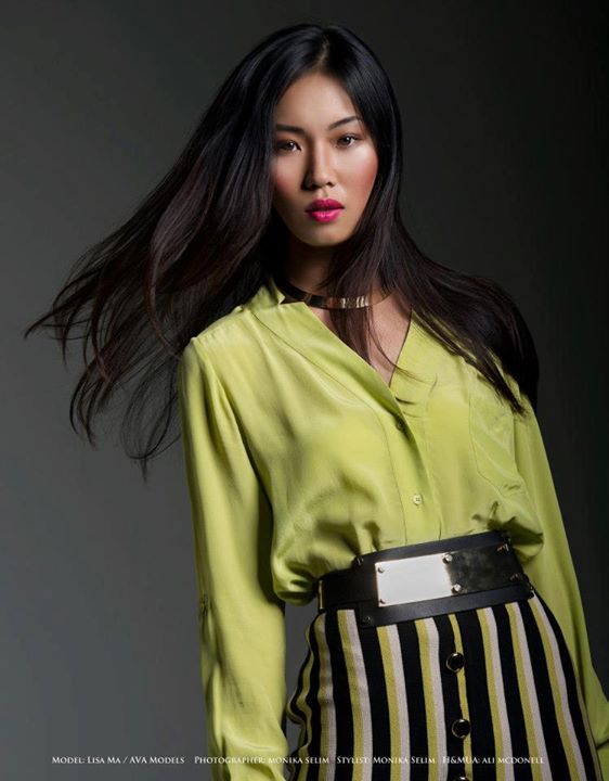 Lisa Ma model. Photoshoot of model Lisa Ma demonstrating Face Modeling.Face Modeling Photo #71434