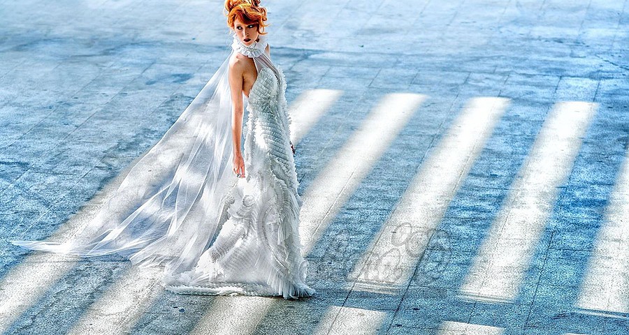 Lora Dimoglou fashion designer (σχεδιαστής μόδας). design by fashion designer Lora Dimoglou.Wedding Gown Design Photo #112930