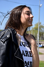 Ludmila Ferraris model. Photoshoot of model Ludmila Ferraris demonstrating Face Modeling.Face Modeling Photo #215739