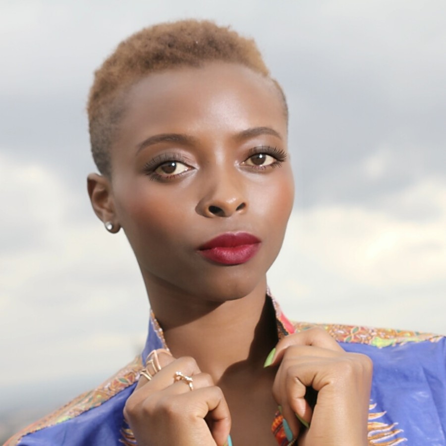 Lydia Njeri model. Photoshoot of model Lydia Njeri demonstrating Face Modeling.Rydah from aftermath agency shootFace Modeling Photo #197023