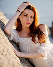 Maria Charitou model (Μαρία Χαρίτου μοντέλο). Photoshoot of model Maria Charitou demonstrating Face Modeling.Face Modeling Photo #234836