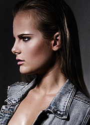 Marine Guadalpi model. Photoshoot of model Marine Guadalpi demonstrating Face Modeling.Face Modeling Photo #116895
