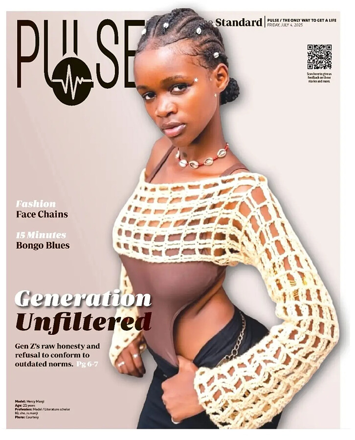 Mercy Manji model. Photoshoot of model Mercy Manji demonstrating Editorial Modeling.Mercy Manji has been featured on Pulse magazine as the Cover model on 4th July 2025Editorial Modeling Photo #247655