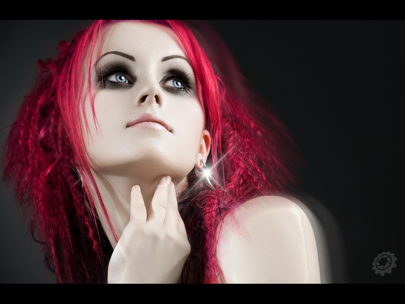 Michaela Valent model (modelka). Photoshoot of model Michaela Valent demonstrating Face Modeling.Face Modeling Photo #89019
