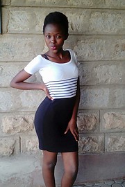 Miriam Ngina is a Kenyan lady based in Kiambu. She has not participated in any kind of modelling but she believes she do modelling if suppor