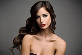 Natalia Barulich model. Photoshoot of model Natalia Barulich demonstrating Face Modeling.Face Modeling Photo #120347