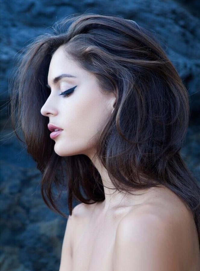 Natalia Barulich model. Photoshoot of model Natalia Barulich demonstrating Face Modeling.Face Modeling Photo #174858