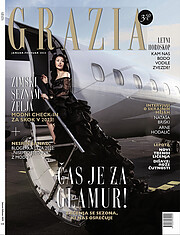 Nesrin Sanad model actress influencer. Photoshoot of model Nesrin Sanad demonstrating Commercial Modeling.Grazia holiday cover story, interview and fashion editorialCommercial Modeling Photo #239325