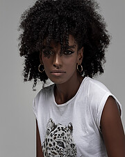 Nour Yahya model. Photoshoot of model Nour Yahya demonstrating Face Modeling.Face Modeling Photo #238229