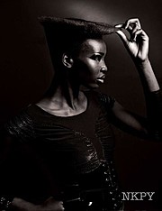 Nyawal Bukjok model. Photoshoot of model Nyawal Bukjok demonstrating Face Modeling.Face Modeling Photo #114255