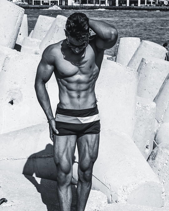 Omar Khaled Hussein model. Photoshoot of model Omar Khaled Hussein demonstrating Body Modeling.Body Modeling Photo #217127