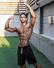 Omar Khaled Hussein model. Photoshoot of model Omar Khaled Hussein demonstrating Body Modeling.Body Modeling Photo #217132