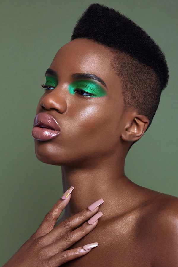 Onyeka Deborah model. Photoshoot of model Onyeka Deborah demonstrating Face Modeling.Face Modeling Photo #203475
