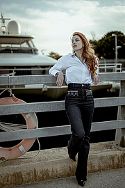 Penny Karathanasi model (μοντέλο). Photoshoot of model Penny Karathanasi demonstrating Fashion Modeling.Fashion Modeling Photo #246380