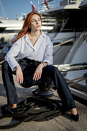 Penny Karathanasi model (μοντέλο). Photoshoot of model Penny Karathanasi demonstrating Fashion Modeling.Fashion Modeling Photo #246382