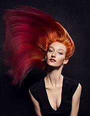 Phillip Todd master colorist. Work by hair stylist Phillip Todd demonstrating Fashion Hair Styling.Fashion Hair Styling Photo #210374
