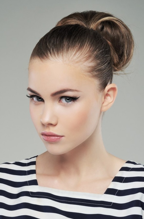 Polina Smirnova model (модель). Photoshoot of model Polina Smirnova demonstrating Face Modeling.Face Modeling Photo #111999