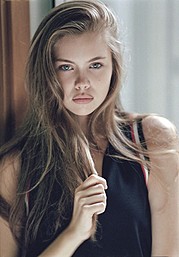 Polina Smirnova model (модель). Photoshoot of model Polina Smirnova demonstrating Face Modeling.Face Modeling Photo #172240