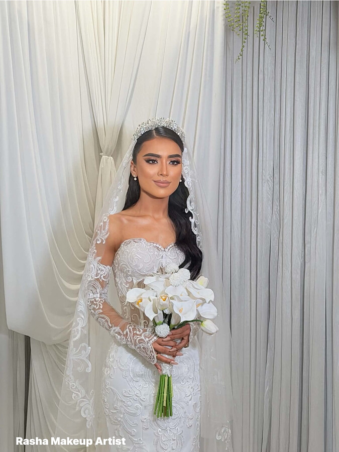 Rasha Petros makeup artist. Work by makeup artist Rasha Petros demonstrating Bridal Makeup.Bridal Makeup Photo #249374