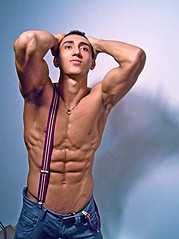 Razvan Gabriel model. Photoshoot of model Razvan Gabriel demonstrating Body Modeling.FitnessBody Modeling Photo #89005