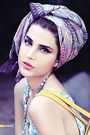 Sana Sarfaraz model. Photoshoot of model Sana Sarfaraz demonstrating Face Modeling.Face Modeling Photo #121423