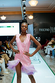 Sarah Mbilisi model. Photoshoot of model Sarah Mbilisi demonstrating Runway Modeling.On the runway at a fashion showRunway Modeling Photo #248538
