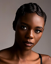 Sarah Mbilisi model. Photoshoot of model Sarah Mbilisi demonstrating Face Modeling.Sarah 2026Face Modeling Photo #248841