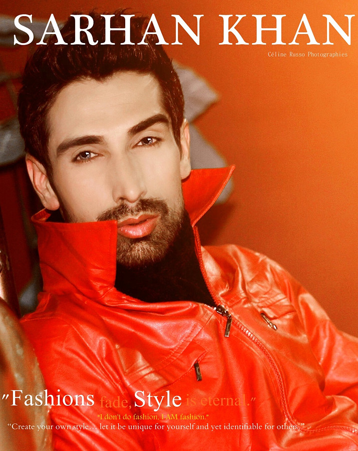 Sarhan Khan model &amp; actor. Photoshoot of model Sarhan Khan demonstrating Face Modeling.Face Modeling Photo #222224