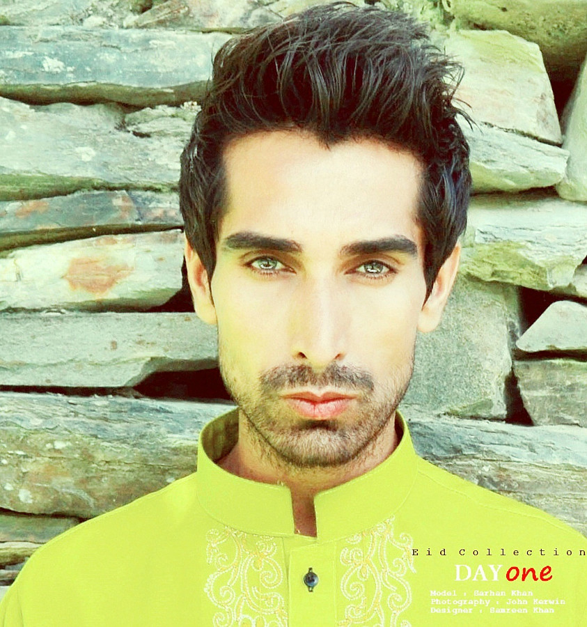 Sarhan Khan model &amp; actor. Photoshoot of model Sarhan Khan demonstrating Face Modeling.Face Modeling Photo #222225