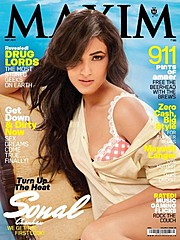 Sonal Chauhan model & actress. Photoshoot of model Sonal Chauhan demonstrating Editorial Modeling.Magazine CoverEditorial Modeling Photo #123006
