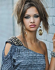 Stacey Martonen model. Photoshoot of model Stacey Martonen demonstrating Face Modeling.Face Modeling Photo #71539