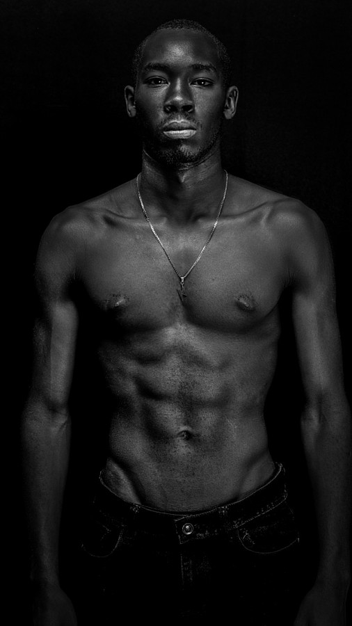 Stephen Nyakundi model. Photoshoot of model Stephen Nyakundi demonstrating Body Modeling.Body Modeling Photo #232814