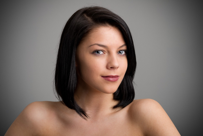 Stina Bakken model (modell). Photoshoot of model Stina Bakken demonstrating Face Modeling.Face Modeling Photo #93050