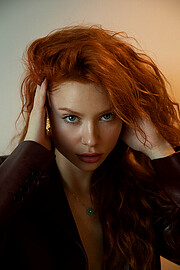 Tetiana Shkliarenko model. Photoshoot of model Tetiana Shkliarenko demonstrating Face Modeling.Face Modeling Photo #239581