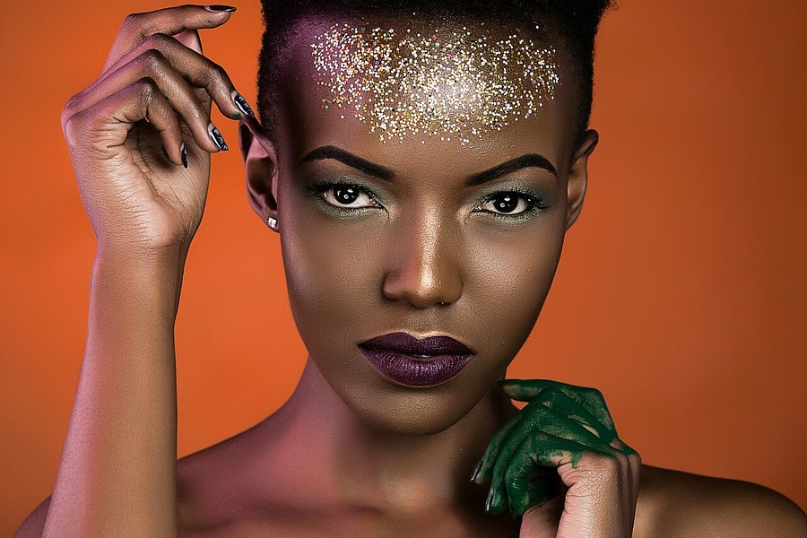 Vanessa Ochieng model. Vanessa Ochieng demonstrating Face Modeling, in a photoshoot by Antony Trivet with makeup done by Glam Girl Sly.photographer: Antony TrivetFashion Stylists : Sly Sylvia MarieMakeup Artist : Glam Girl Slyphotographer: Antony T