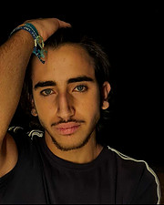 Walid Salman model. Photoshoot of model Walid Salman demonstrating Face Modeling.Face Modeling Photo #231367