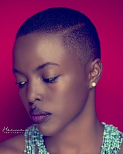 Winnie Wanja model. Photoshoot of model Winnie Wanja demonstrating Face Modeling.Face Modeling Photo #171713