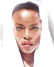 Winnie Wanja model. Photoshoot of model Winnie Wanja demonstrating Face Modeling.Face Modeling Photo #174753