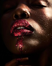 Winnie Wanja model. Photoshoot of model Winnie Wanja demonstrating Face Modeling.NecklaceFace Modeling Photo #174758