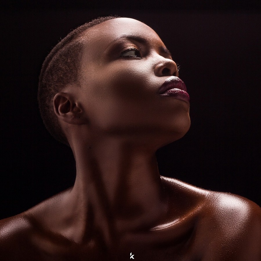 Winnie Wanja model. Photoshoot of model Winnie Wanja demonstrating Face Modeling.keef photographyFace Modeling Photo #174757