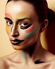 Graduated from a make-up school of the master of the international class Xenia Nikitina named 