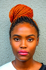 Zandile Ngcobo model. Photoshoot of model Zandile Ngcobo demonstrating Face Modeling.Face Modeling Photo #242847